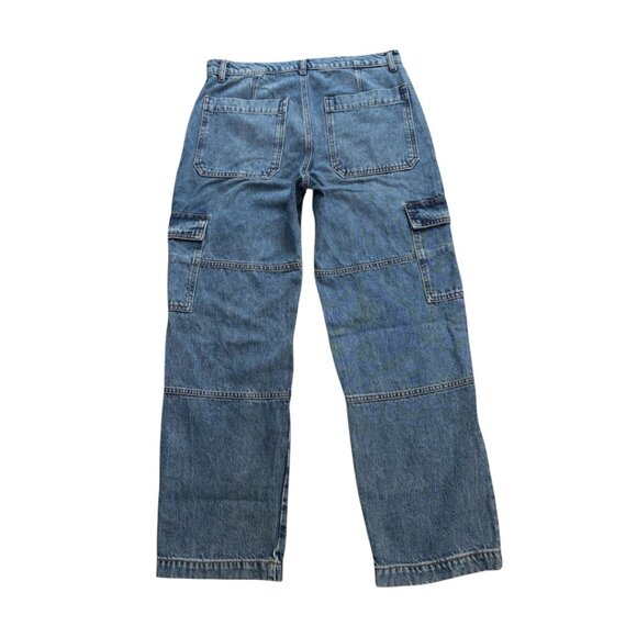 REFORMATION‎ Mckenna Mid Rise Slouch Cargo Jeans SZ. 28" EUC SOLD OUT - Picture 4 of 5